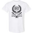 thumbnail image 3 of Inktastic Born in 1957 Limited Edition T-Shirt, 3 of 5