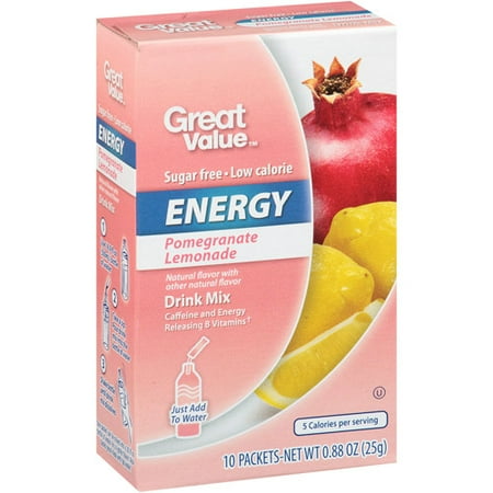 Great Value Pomegranate Lemonade Energy Drink Mix Great Value Pomegranate Lemonade Energy Drink Mix