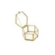 thumbnail image 1 of Caja De Joyería Caja De Joyería Transparente Geométrica Caja De Joyería Caja De Anillo Collar Pulseras Pendientes Soporte De Almacenamiento De Joyería Contenedor De Joyería Hexagonal Dorado Noticed HA027052-01, 1 of 6