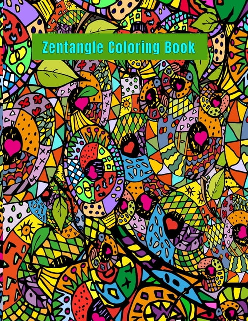 Download Zentangle Coloring Book : Zentangle Coloring Book for ...