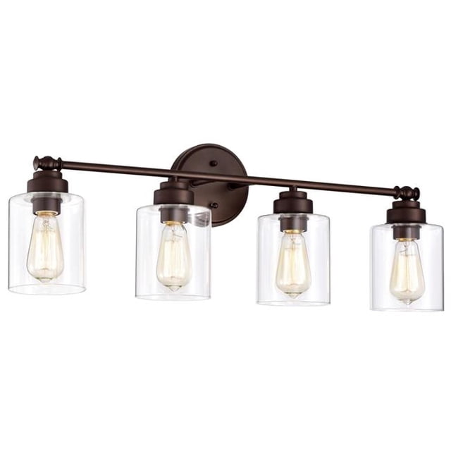 Chloe Lighting CH2R119RB30-BL4 30 in. Karson Transitional 4 Light Bath Vanity Fixture, Oil Rubbed Bronze