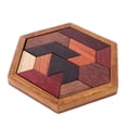 thumbnail image 1 of Juguetes de madera Brain Teaser Juego Rompecabezas de formas geométricas perfke Rompecabezas de madera, 1 of 8
