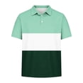 thumbnail image 4 of Muscularfit Boys Shirts Boys School Uniform Polo Little Boys & Big Boys Golf Shirts T Shirt Graphic Tees Henley Short Sleeve Green First Day of Second Grade Shirt,9-10 Years, 4 of 8