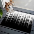 thumbnail image 3 of Black White Entryway Rug 2'x3'&nbsp; Non Slip Front Door Mats, Modern Geometric Abstract Gradient Striped Entrance Rugs Indoor Outdoor Carpet, Washable Floor Mats Small Area Rug for Bedroom Kitchen, 3 of 8