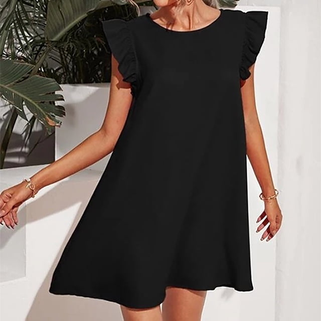 Bon Rapport Qualité-Prix, Robe de Maternité pour Femme, Manches en Dentelle, Manches Courtes, Col Rond, Mi-Mollet, Fraîche et Douce, Multifonction, Décontractée, Maternité, Confortable, Extensible, Allaitement Facile, Sopatenor