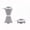Gray, variant on Water Bottle BPA Free Reuseable Silicone Foldable Leak Proof Portable Cup 4.89 oz Sports Cup