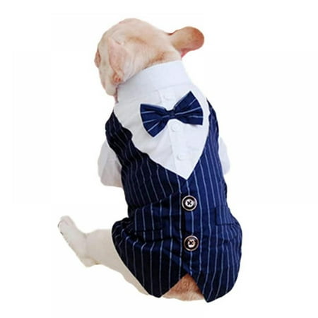 Prettyui Gentle Dog Clothing Wedding Suit Formal Shirt Puppy Tie Tuxedo