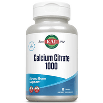 KAL Calcium Citrate 1000mg | Teeth & Bone Health, Nervous, Muscular & Cardiovascular System Support | Lab Verified | 90 Tablets