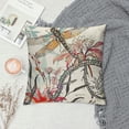 thumbnail image 2 of Fenyluxe Throw Pillow Covers Flowers and Dragonfly Garden Pillow Cases Waist Lumbar Cushion Cover Sofa Home Decorative 18x18in, 2 of 5
