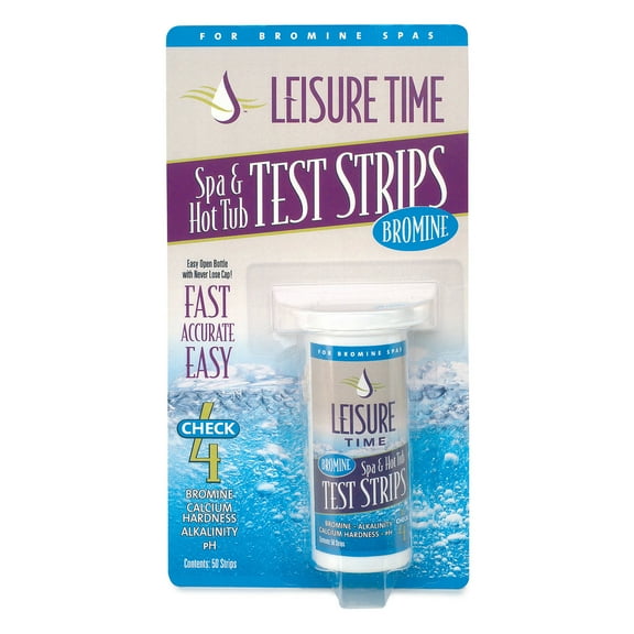 Leisure Time 45005A Spa and Hot Tub Bromine 4 Way Test Strips (50 Count)