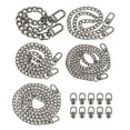 thumbnail image 1 of Flat Purse Chain, 5 Pack Black Chain Purse Strap Handbag Chains Crossbody Straps Extender with D-Rings for Tote Wallet Clutch Satchel Short Bag, 5 Size, 1 of 7