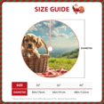 thumbnail image 2 of Daiia Adorable Puppy Basket Drawing Merry Christmas Tree Skirt , Xmas Large Lace-up Tree Skirt, Santa Snowflakes Rustic Home Decorations New Year Party Farmhouse Decor-48", 2 of 6