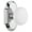 Bright Chrome, variant on Nostalgic Warehouse Cotwhi_Prv_238_Nk Vintage White Porcelain Privacy Door Knob Set -