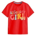 thumbnail image 4 of Ketyyh-chn99 Short Sleeved Shirts for Girls Children's T Shirt Half Sleeve Round Neck Cartoon Short Sleeved T Shirt Size for 3-4 Years,Red, 4 of 4