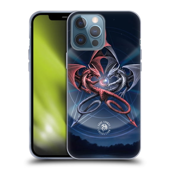 Head Case Designs Officially Licensed Anne Stokes Dragons 3 Pentagram Soft Gel Case Compatible with Apple iPhone 13 Pro Max