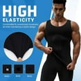 thumbnail image 4 of ANYFIT WEAR 2 Packs Mens Slimming Shirt Body Shaper Vest Workout Tummy Control Tank Tops Abs Abdomen Undershirts, 4 of 7