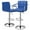 Blue, variant on Magshion Swivel Bar Stool Set of 2, Adjustable Counter Height Barstools Faux Leather with Backrest and Armrest for Kitchen, Black