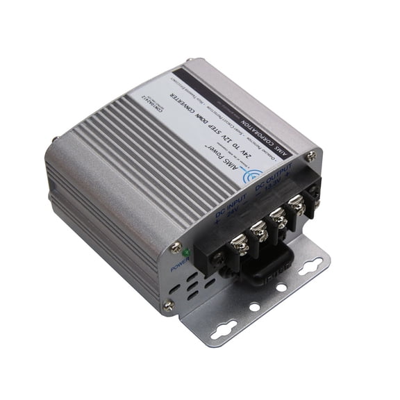 AIMS Power 10-Amp Step Down Converter 24VDC to 12VDC for RVs, Cars, and Lights