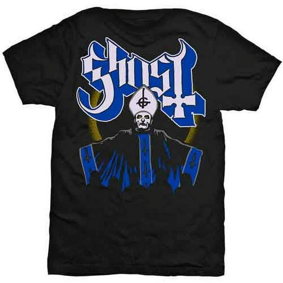 Ghost T Shirt Papa and Band Opus Band Logo Official Mens New Black