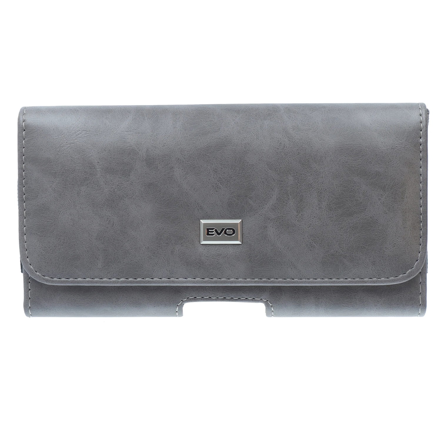 EVO Horizontal Leather Holster with Textured Surface 5.5 Inch - Grey
