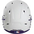 thumbnail image 2 of Rawlings Mach Ice Softball Batting Helmet, Senior | White/Purple | Senior, 2 of 2