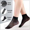 thumbnail image 5 of 12 Pairs Women Ankle High Nylon Sheer Socks Soft Silky Short Socks, 5 of 5