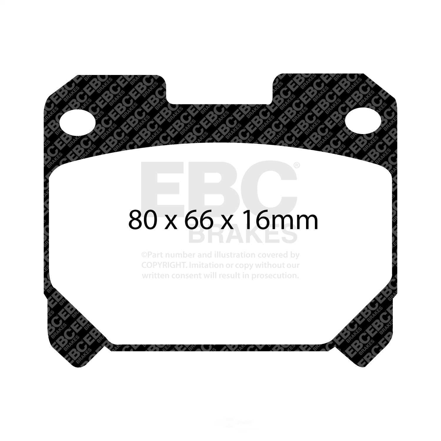 EBC Brakes UD630 Ultimax OEM Replacement Brake Pads