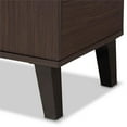 thumbnail image 6 of Bowery Hill Mid Century 2 Doors 25 Pairs Shoe Cabinet in Two-Tone Dark Brown and Grey Finish, 6 of 10