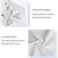 thumbnail image 4 of 3-Piece Towel Set,Watercolor Floral Tree Bird Bath Towel Sets, 1 Bath Towel, 1 Hand Towel, 1 Washcloth, Spring Flowering Tree Bird Flower Absorbent Soft Towels Quick Drying for Bathroom, 4 of 7