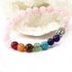 thumbnail image 3 of Un montón de preciosas budistas, brazalete para mujer, niña, , 7 estilos. Rosado Zulema Brazalete de cuentas de Buda de cristal, 3 of 5