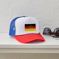 thumbnail image 4 of CafePress - German COA Flag - Adjustable Unisex Printed Trucker Hat with Mesh Back, 4 of 10