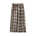 thumbnail image 3 of HVOBTTY Fall Toddler Girl's Wide-Leg Joggers Plaid Print Breathable Wide Elastic Waist Loose Outer Casual Wear Pants, 3 of 4