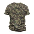 thumbnail image 4 of Men's Fashion Printed Round Neck Short Sleeve T-Shirt Dark Green 2XL, 4 of 6
