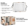 thumbnail image 2 of Yayeee 2 Pack Canvas Storage Basket with Handles for Shelves Fabric Bins Closet Organizer, Abstract Shapes, 2 of 8