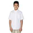 thumbnail image 2 of French Toast Boys' Short Sleeve Oxford Dress Shirt, White, S (4/5) - NEW, 2 of 2