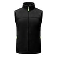 thumbnail image 5 of Fleece Jacket Women Nelozsy Women's Rocking Velvetsleeveless Full Zippered Velvet Top With Zipper Pocket Outdoor Warm Shoulder Black XXXL, 5 of 6