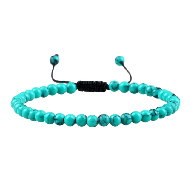 Sonducket Elegante de piedra natural, artesanía, longitud ajustable, múltiples estilos, de cuentas de piedra Ropa, zapatos y accesorios Miscelánea Verde negro
