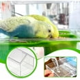 thumbnail image 2 of Pull-out external parrot feeder, hanging mess-free bird feeder, squirrel-proof, multi-function feeder can hold food and water at the same time, easy to hold and clean, suitable for bird lovers, 2 of 8