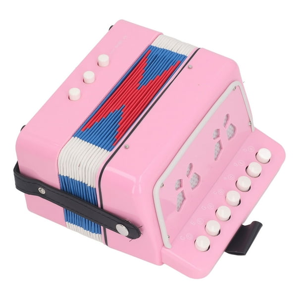 Acordeón De Botones Para Niños, 7 Teclas De Control, Práctica Educativa De Instrumentos Musicales, Acordeón Para Principiantes Para Puesta En Escena