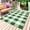Dark Green, variant on Outdoor Rug 3' x 5', Beige Plaid Large Carpet Area Rugs for Patio, RV, Deck, Spring Summer Farmhouse Buffalo Checkered Water Absorption Camping Rug, Lightweight Washable Rugs Runner