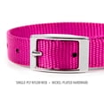 thumbnail image 2 of Jeffers Solid Web Nylon Dog Collar with Nickel Plated Hardware, 5/8"Wx10"L - Adjustable Durable Nylon Pet Collar for Small to Medium Dog, Perfect for Walking, Training, Travel, & Outdoor - Hot Pink, 2 of 5