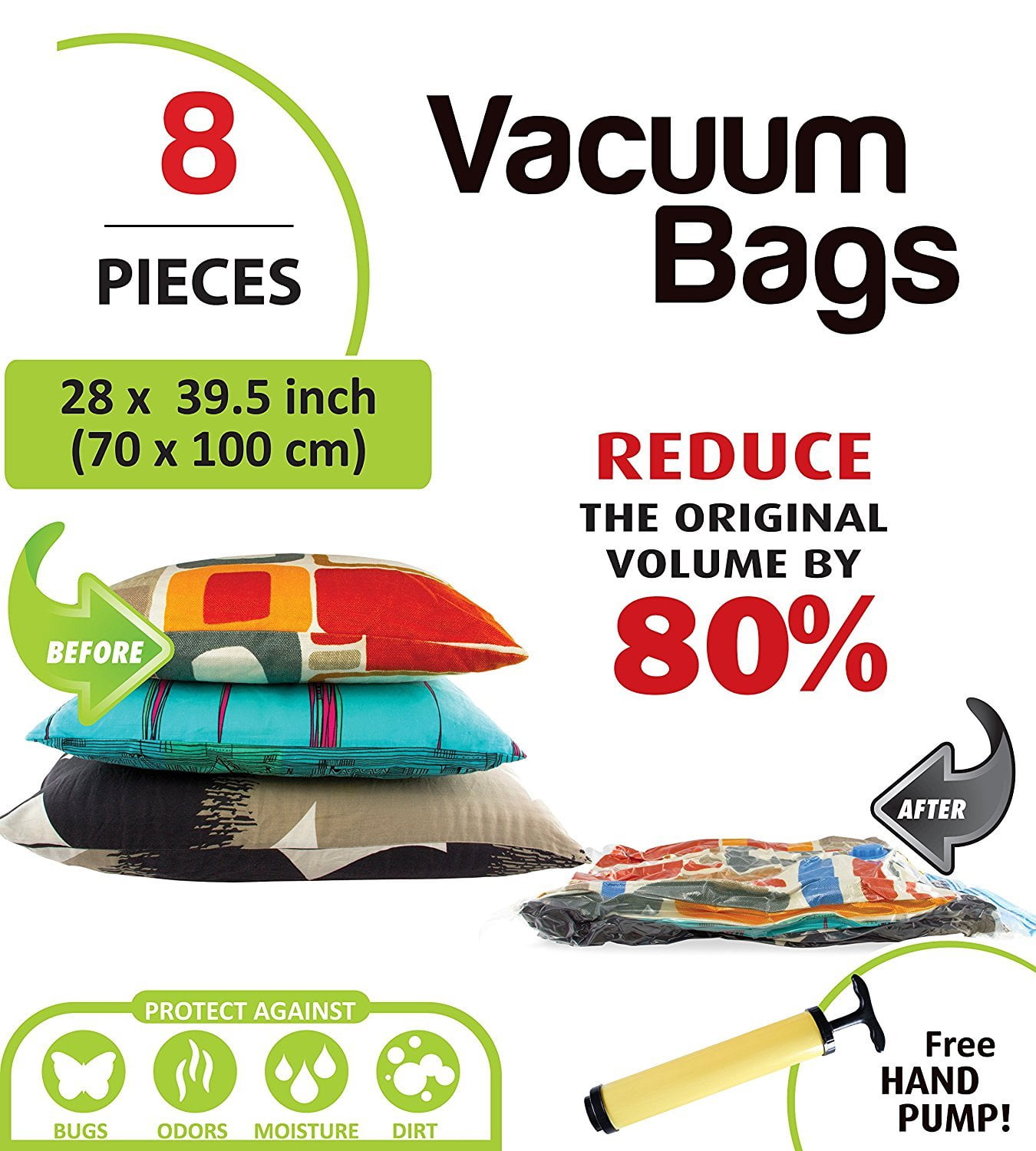 Vacuum Storage Space Saving Bag Bags Compressed Travel Reu M5V6 Large Saver W7F1 
