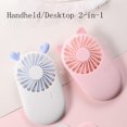 thumbnail image 4 of Guardoinrt Mini Ventilateur Portable Poche de Table USB Personnelle Ventilateurs Rechargeables Chaton Rose 1Set, 4 of 6