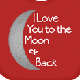 thumbnail image 4 of Inktastic I Love You to the Moon & Back. Boys or Girls Baby Bib, 4 of 4
