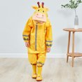 thumbnail image 3 of Hweilai Unisex Kids 3D Cartoon Animal Reflective Strip Hooded Raincoat Poncho Coverall, 3 of 7