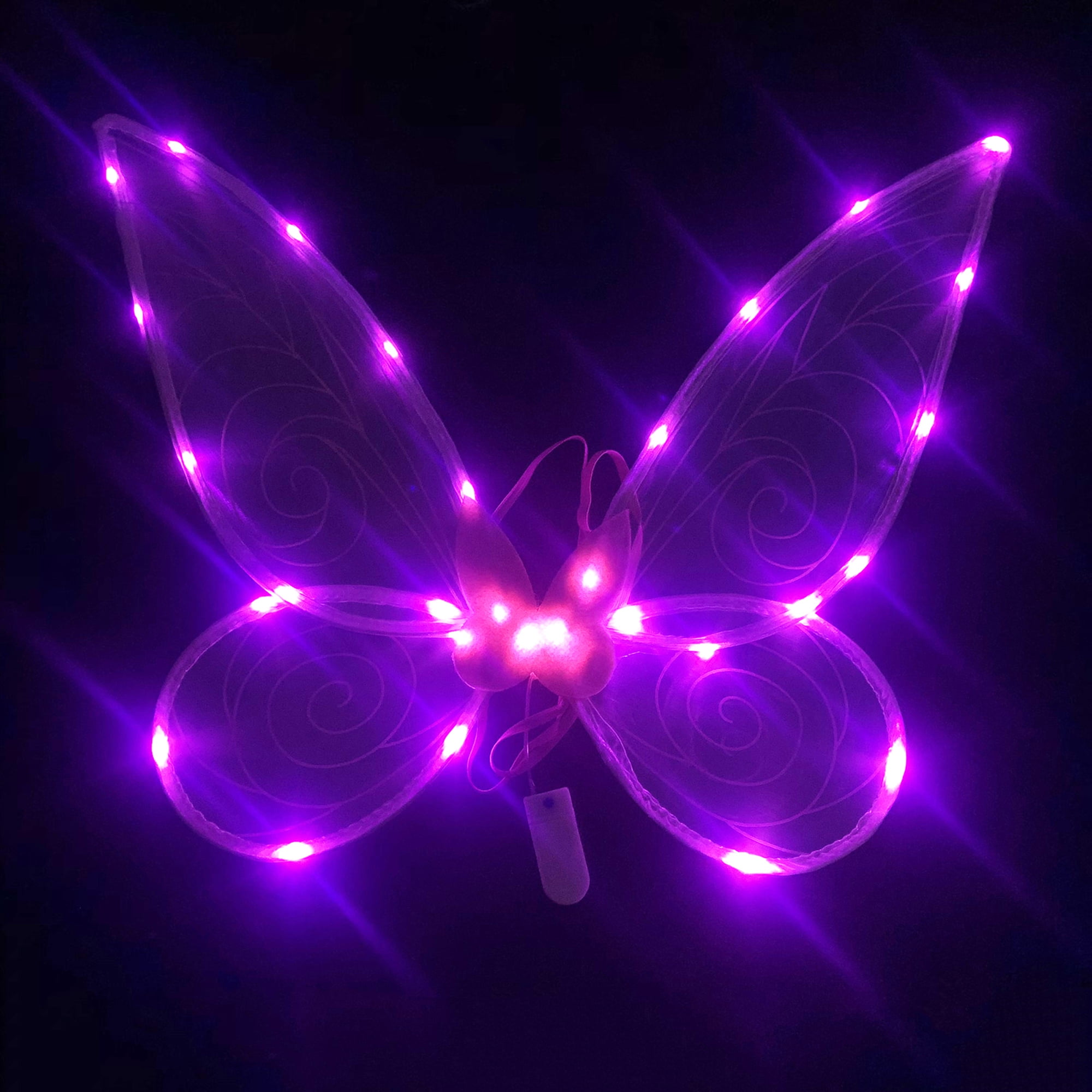 Fairy Wings for Girls Adults Light Up Butterfly Wings Sparkly LED Fairy Wings for Kids Women