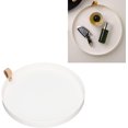 thumbnail image 2 of Bandeja de Tocador de Estilo Redondo, Bandeja Redonda Moderna Plato de Servicio de ABS Brillante Bandeja de Tocador Multifunción para Joyería Botellas de Perfume Cepillos, 2 of 4