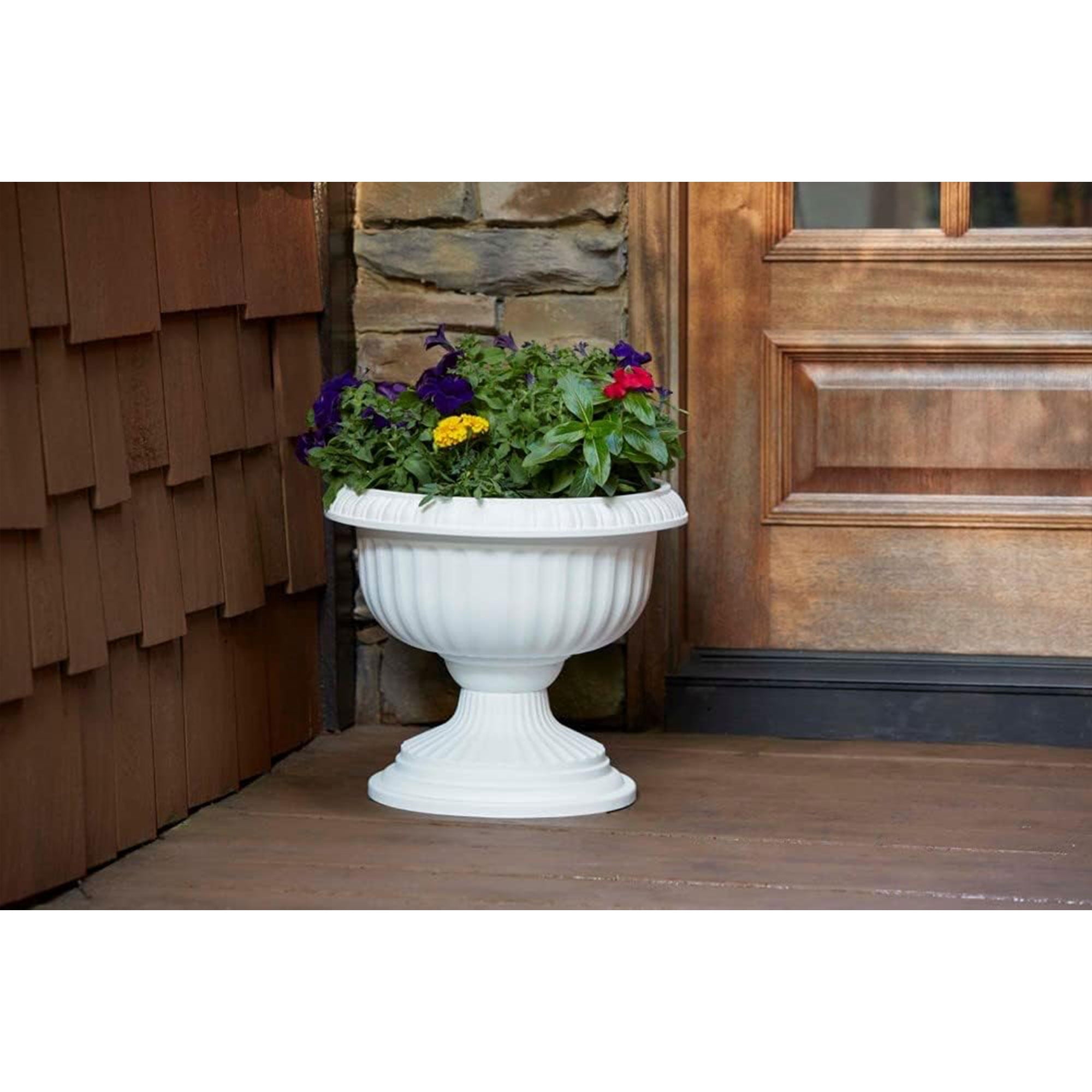 Southern Patio Dynamic Design Outdoor 18" Resin Grecian Urn Planter Pot