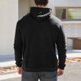 thumbnail image 3 of Letdown Solid Pullover Hoodie Men Lined Hoodies Sweatshirt for Teenagers and Adults Long Sleeve Pullover Tops Lightweight Gym Casual (Black, XXL), 3 of 9