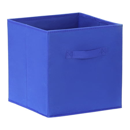 Unique Bargains Fabric Storage Cube Storage Bin Dark Blue 12.2*12.2*12.2in